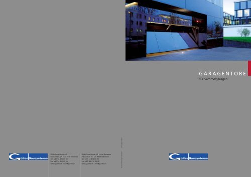 GARAGENTORE - Architektur & Technik