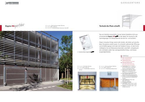 GARAGENTORE - Architektur & Technik