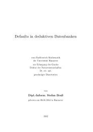 Defaults in deduktiven Datenbanken
