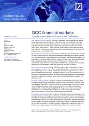 GCC financial markets - Deutsche Bank Research