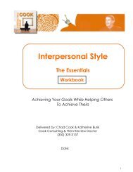 Interpersonal Style - CPAReport