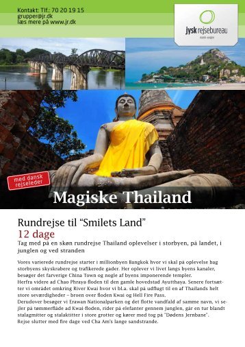 Magiske Thailand - Jysk Rejsebureau