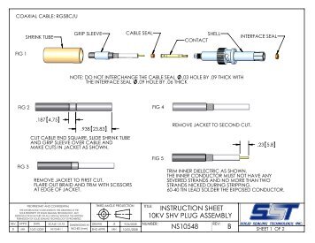 10KV SHV Plug Assembly Instructions - Solid Sealing Technology Inc.