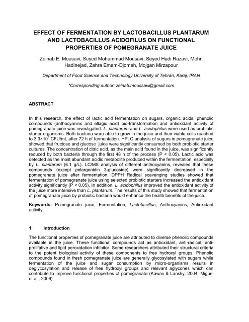 effect of fermentation by lactobacillus plantarum and lactobacillus ...