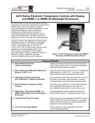 A419 Series Electronic Temperature control Instruction ... - ETC Supply
