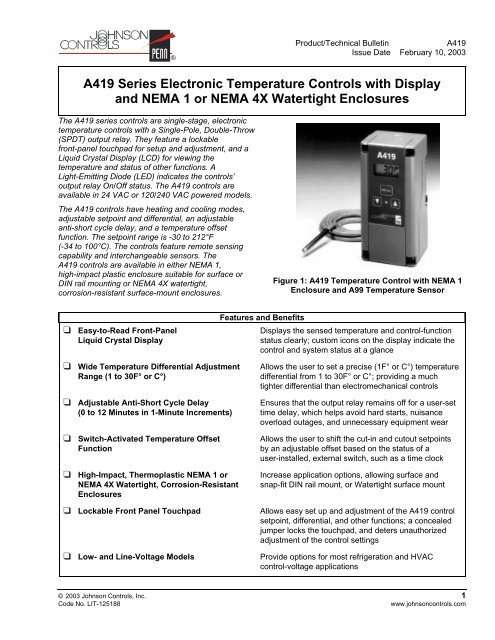 Johnson digital temperature controller wired deals