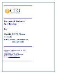 CTG-GTF-0325 11Mw Frame 5 D Gas Turbine Generator Set