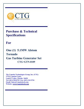 CTG-GTF-0325 11Mw Frame 5 D Gas Turbine Generator Set