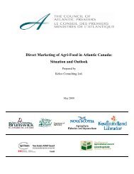 Direct Marketing of Agri-Food in Atlantic Canada: Situation and ...