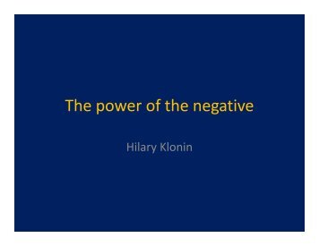 Negative Pressure Ventilation - Hilary Klonin