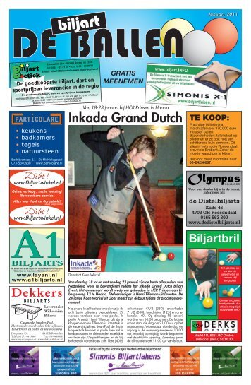 Inkada Grand Dutch 2011 - De Biljart Ballen