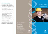 Contractors in Port Pirie â€“ Environmental Health Centre Brochure