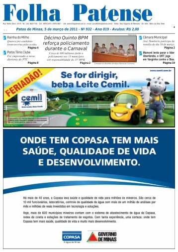 Folha Patense 05/03/2011(nÂº 932