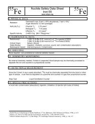 Fe Nuclide Safety Data Sheet Iron-55 - HPS Chapters