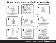 How to prepare ready-to-feed infant formula - Trillium Health Centre