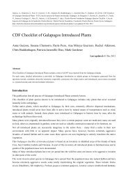 CDF Checklist of Galapagos Introduced Plants