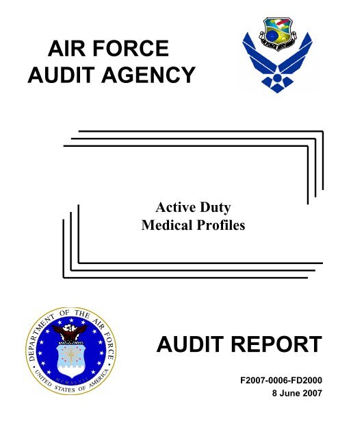 (AFI) 44-157, Medical Evaluation Boards - Air Force Freedom of ...