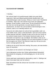 Lees hier de volledige Calvijnlezing van prof. dr. W. Verboom