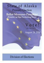 Ballot Measures Pamphlet - Alaska Elections - State of Alaska