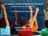 FUNDING OUR PUBLIC SCHOOLS Stratford Board of Education ...