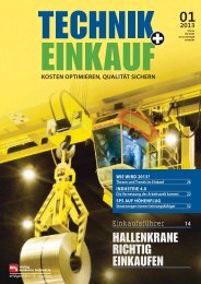 Ausgabe 1 / 2013 - technik + EINKAUF