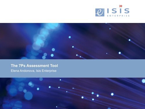 Introduction To The 7Ps Assessment Tool