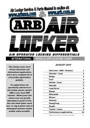 international vehicle application chart - ARB 4x4 ACCESSORIES ...