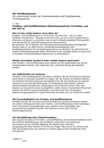 Drehbuch - Akademie fÃ¼r Konflikttransformation