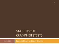 Statistische Krankheitstests