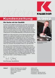 Kundenzeitung 2/2012 - Franz Kassecker GmbH