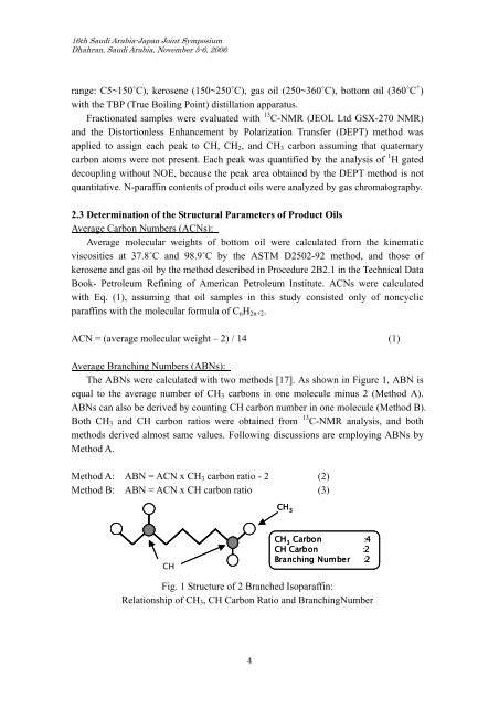 Performance & Molecular Structure of Fuel Oils & Lube Base Oils ...