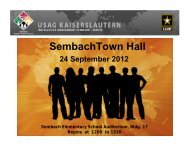 Town Hall Slides - US Army Garrison Kaiserslautern