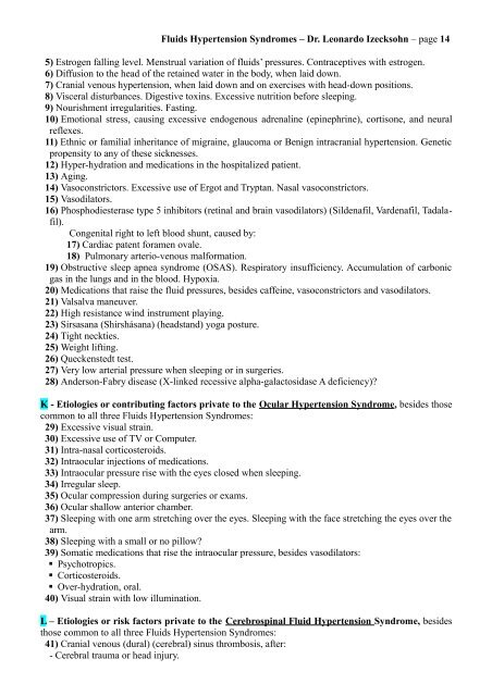 Fluids Hypertension Syndromes: Migraines, Headaches, Normal ...