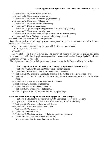 Fluids Hypertension Syndromes: Migraines, Headaches, Normal ...