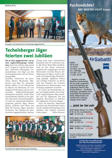 Der Kärntner Jäger - Kärntner Jägerschaft