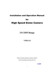 High Speed Dome Camera 15-CD55 Range - COP Security