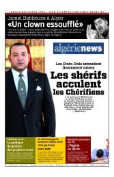 Fr-21-04-2013 - AlgÃ©rie news quotidien national d'information