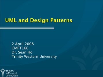 UML and Design Patterns