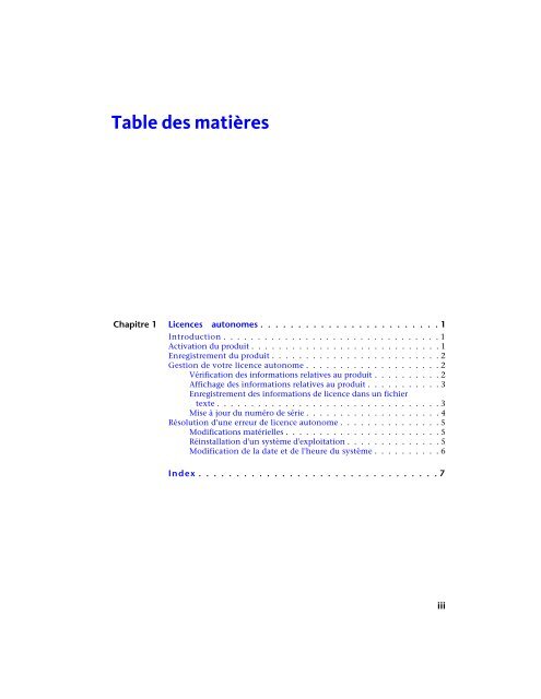 Guide des licences (.pdf) - Autodesk