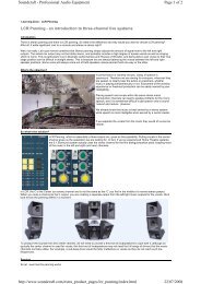 LCR Panning - an introduction to three-channel ... - MIDAS ProSound