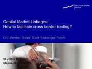 Capital Market Linkages: How to facilitate cross border trading - OIC