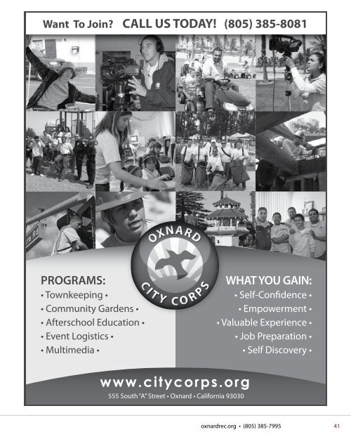 We Create Community Through People, Parks & Programs