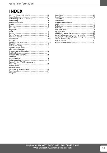 Manual - UMC- 32-68G-GB-1B-TCDUP-UK.indd - Sky Media UK LTD