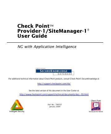 Provider-1/SiteManager-1 - Check Point