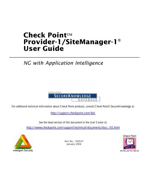 Provider-1/SiteManager-1 - Check Point