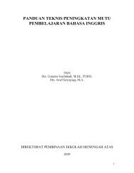 panduan teknis peningkatan mutu pembelajaran bahasa inggris