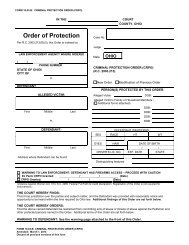 Form 10.03-B: Criminal Protection Order - Supreme Court - State of ...