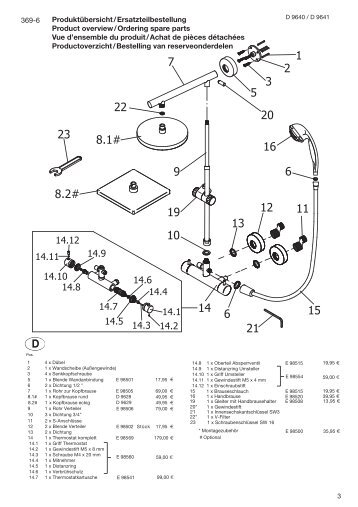 14 13 12 11 20 6 15 6 16 1 3 2 5 7 22 19 8.2# 9 ... - Duschmeister.de