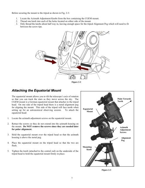 CGEM Series Manual - Celestron