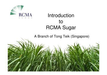 Introduction to RCMA Sugar - Kingsman Conferences